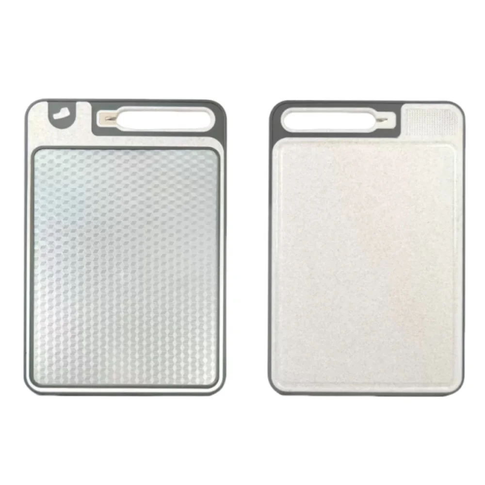 Tabla  cortar  acero inoxidable 304 con paja  trigo, afilador gran  doble cara, placa  titanio, utensilios  cocina