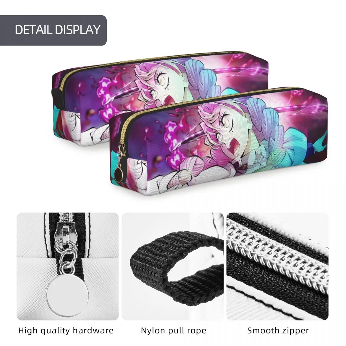 مقلمة هاشيرا ميتسوري كانروجي مقلمة شيطان القاتل مقلمة للطلاب سعة كبيرة حقائب أقلام رصاص هدايا مدرسية أدوات مكتبية