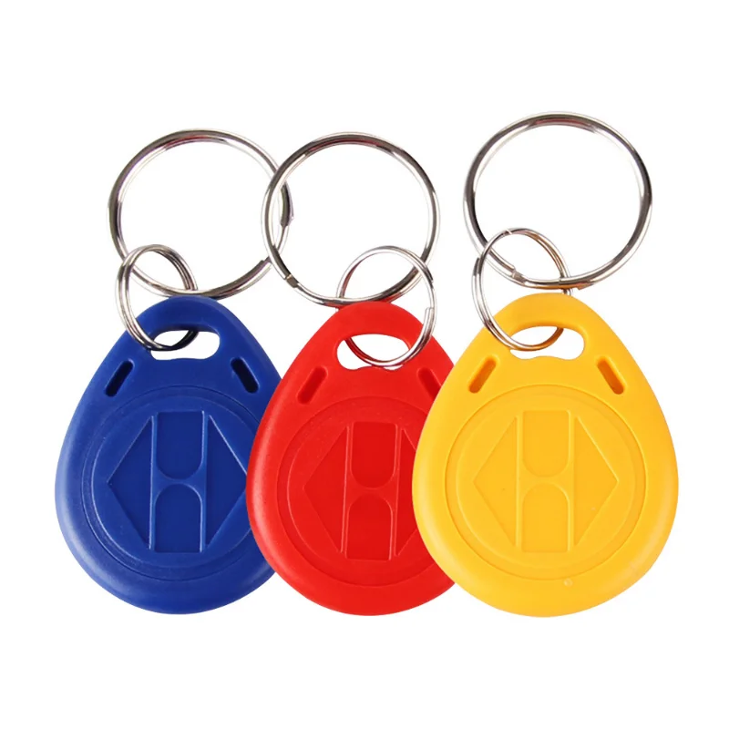 10Pcs RFID Keytags Mifare 13.56MHz 14443A M1 S50 Small Smart IC Key Ring Tag Keyfob Token Nfc Access Control Keycard