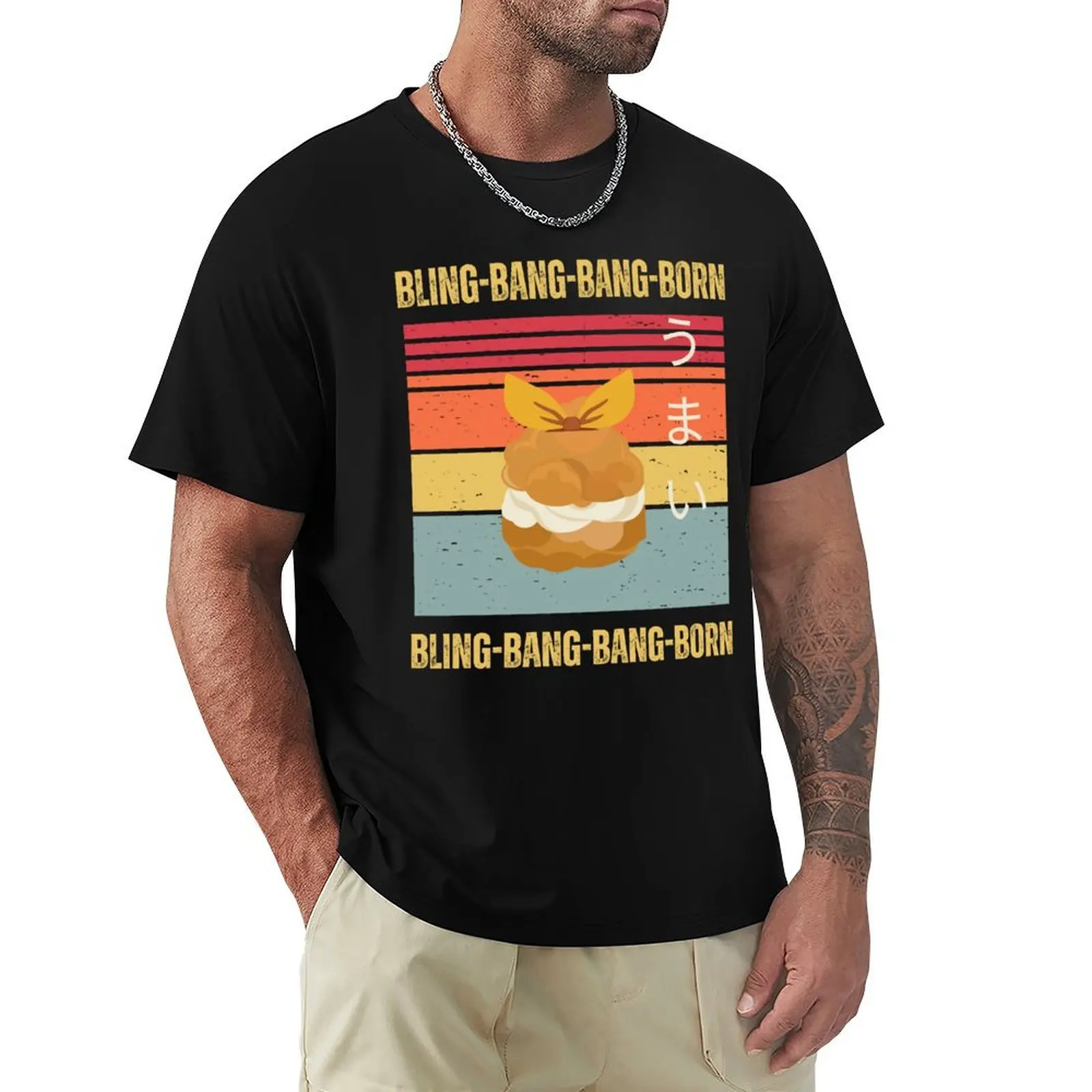 

Mashle okay Anime Lemon Irvine Cream Puff Lucky Charm given to Mash Burnedead T-Shirt custom t-shirts Men's clothing