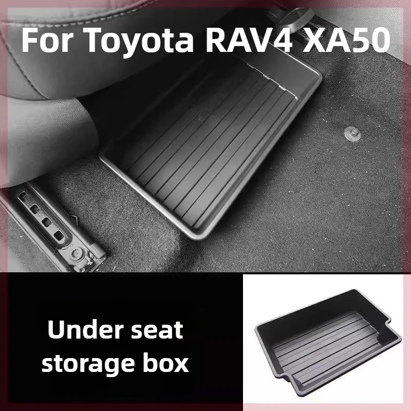 

Seat Bottom Rear Storage Box For Toyota RAV4 XA50 Accessories 2026/2025 Eco-Plastic Expand Storage Scratch-Proof 2020-2024