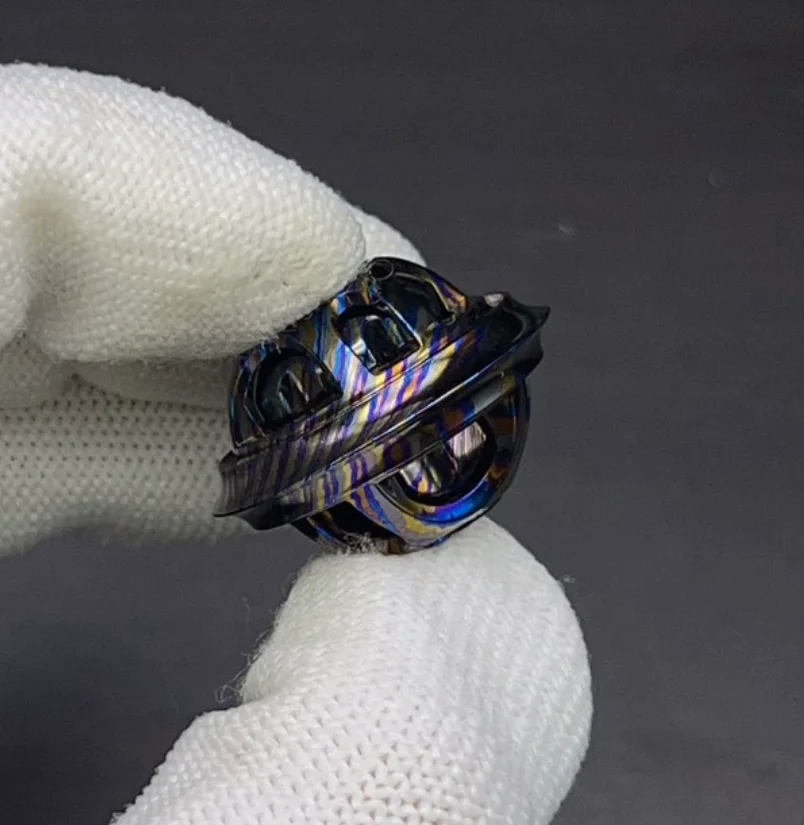 Used EDC 42COSMO zircuti button Stress Relief Toy Haptic Spinner Fingertip Gyroscope Decompression Toys