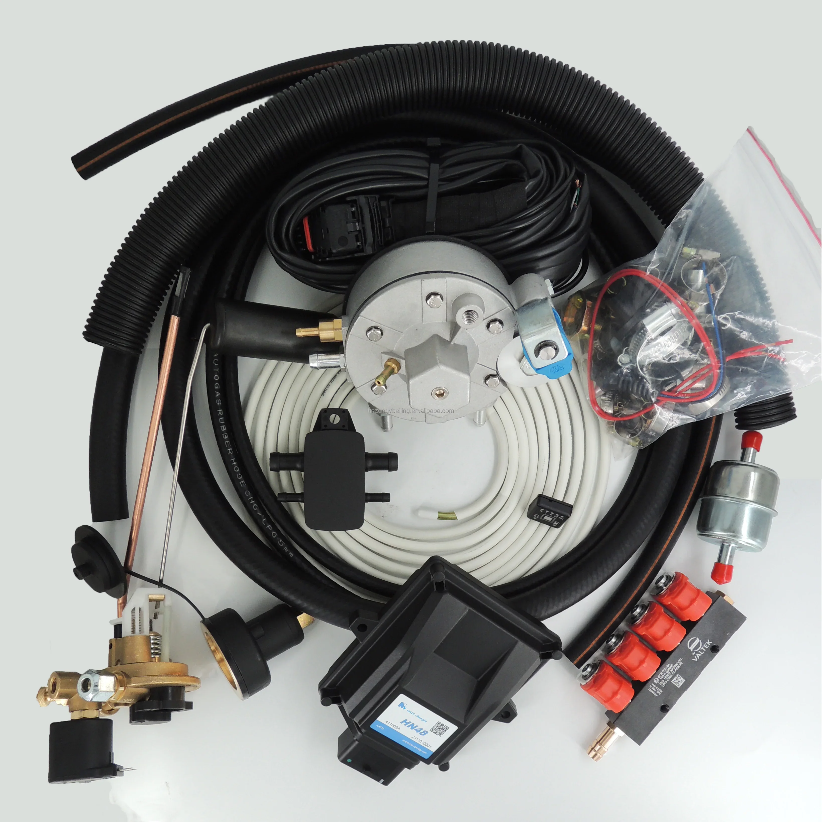 Low Energy Consumption Lpg 4 Cylinder Cng Conversion Kits Dual Fuel for Cars Gnv Propane Gas Multivalve Filling Valve