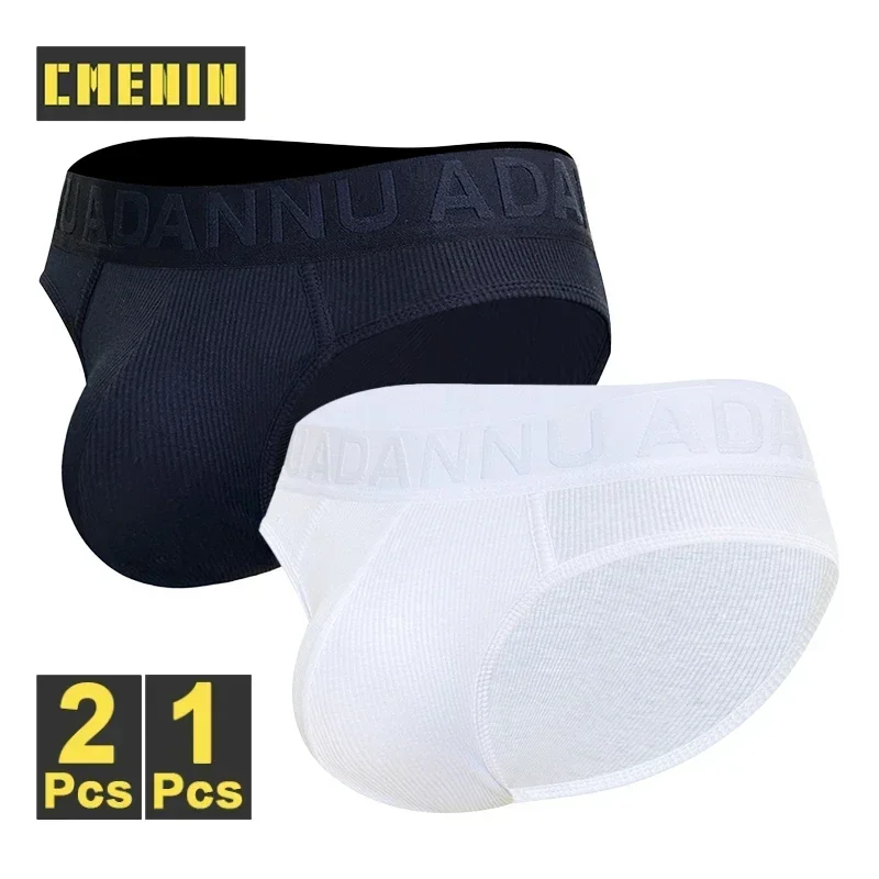 

CMENIN 1/2Pcs Modal Sexy Men's Briefs Breathable Mens Underwear Sissy Slips Bikini Man Underpants Low Waist Gays Briefs Trunks
