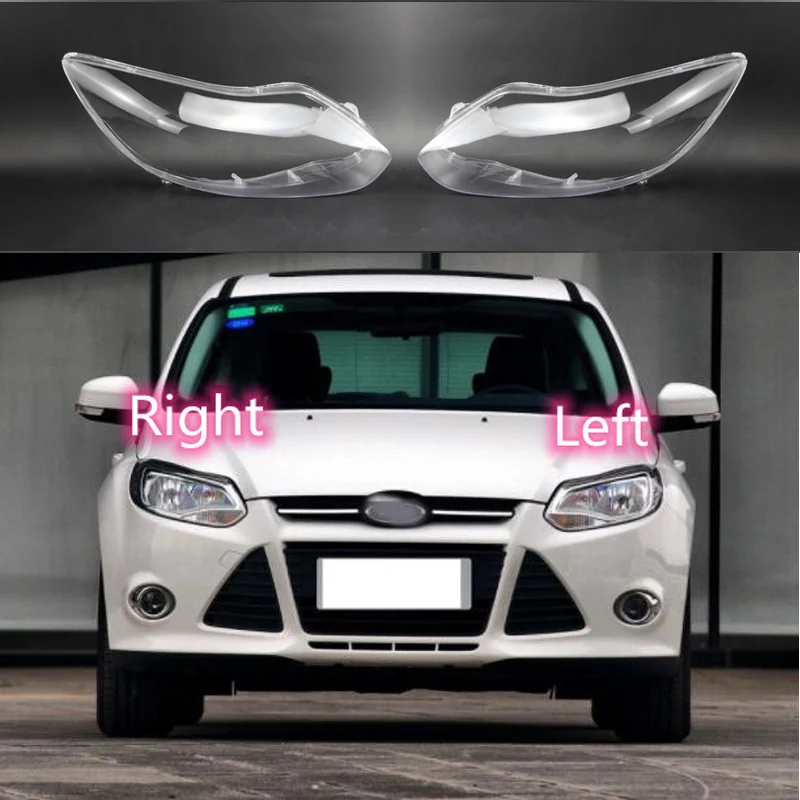 

Front Headlamp Cover Transparent Lampshades Lamp Shell Masks Headlight Shade Lens Plexiglass For Ford Focus 2012 2013 2014 2015