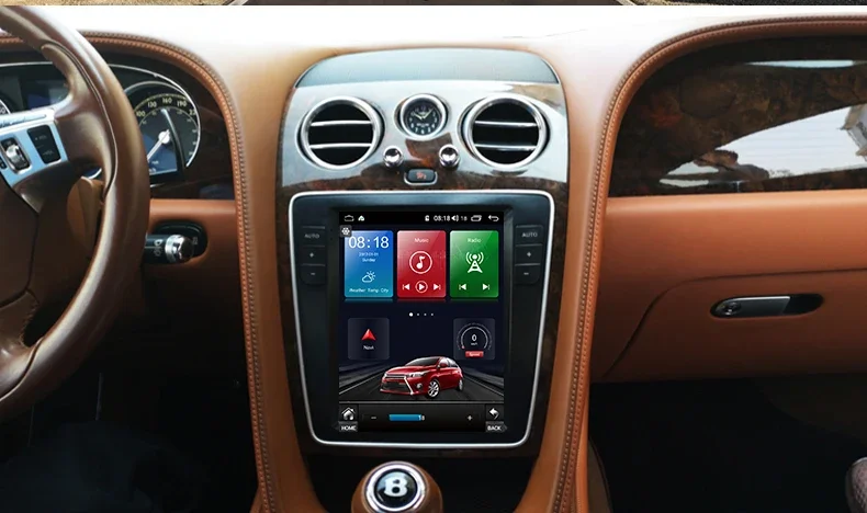 

8GB 128GB Car GPS Navigation Android Vertical Screen Dashboard Car Video Radio For Bentley Flying Spur 2012-2019