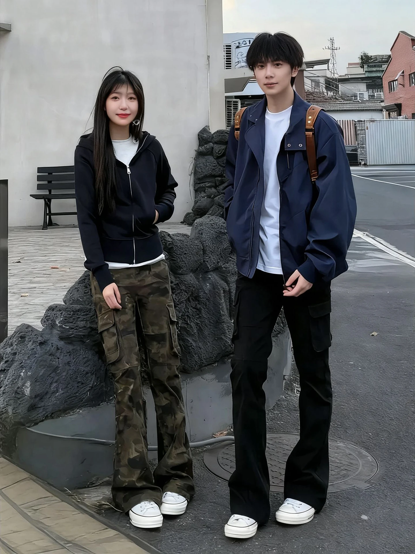 

Мужские джинсы-карго в стиле американского хай-стрит, камуфляжные, осенние, больших размеров, прямые, рабочие, молодежные, Vitali Sle