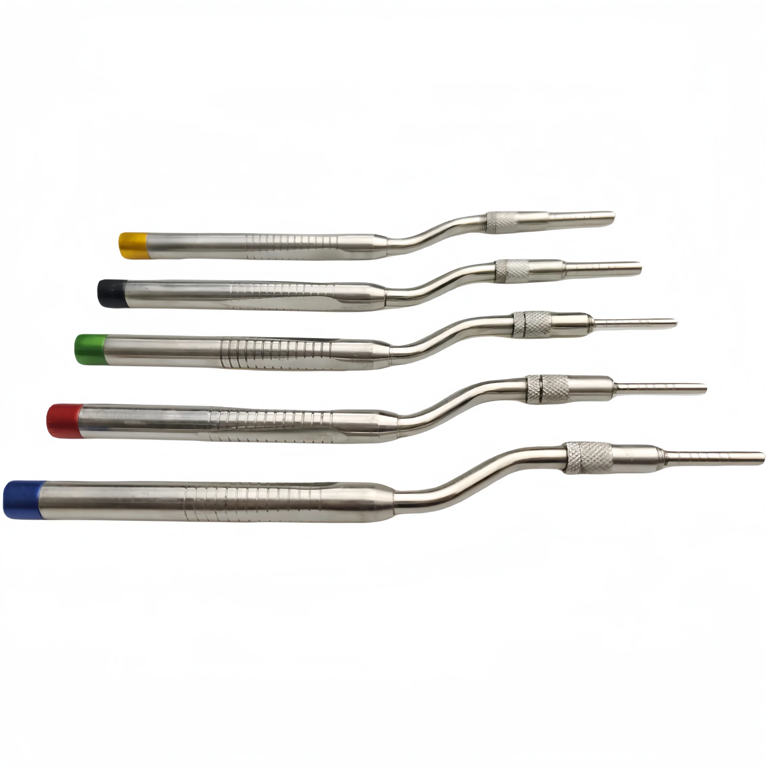 

5 шт., набор остеотомов для зубного имплантата для лифтинга верхнечелюстной пазухи, прямые и изогнутые вогнутые насадки для удаления зубов