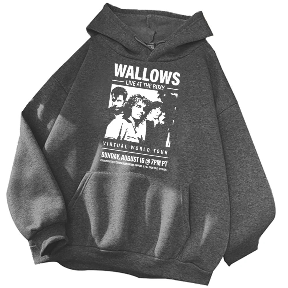 Wallows Virtual World Tour Hoodie Wallows Hoodie Wallows Merch Wallows Fan Gift Unisex Pullover Tops Streetwear