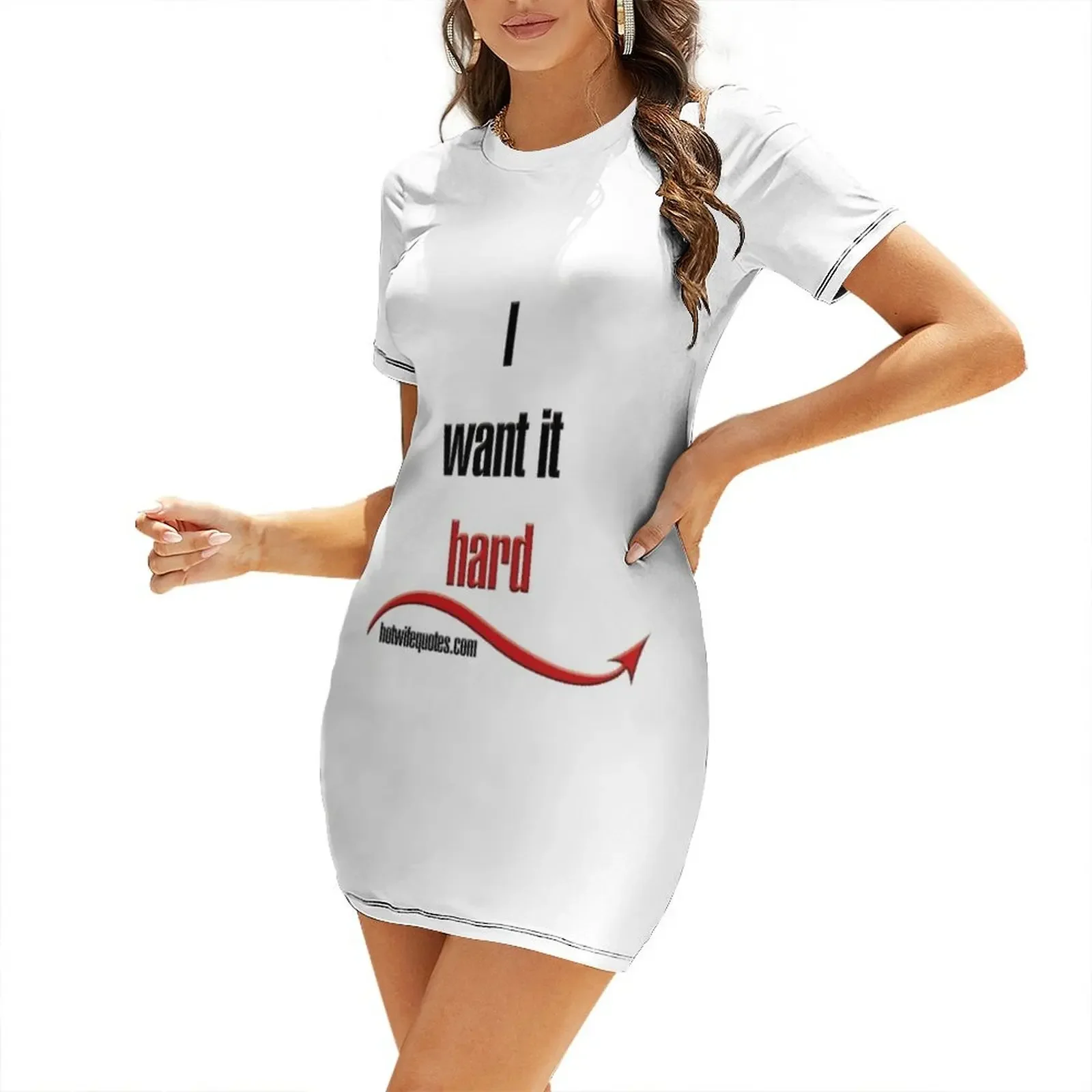 

I want it hard Short-Sleeved Dress dress evening dresses ladies Women's summer suit luxury evening dress woman for wedding