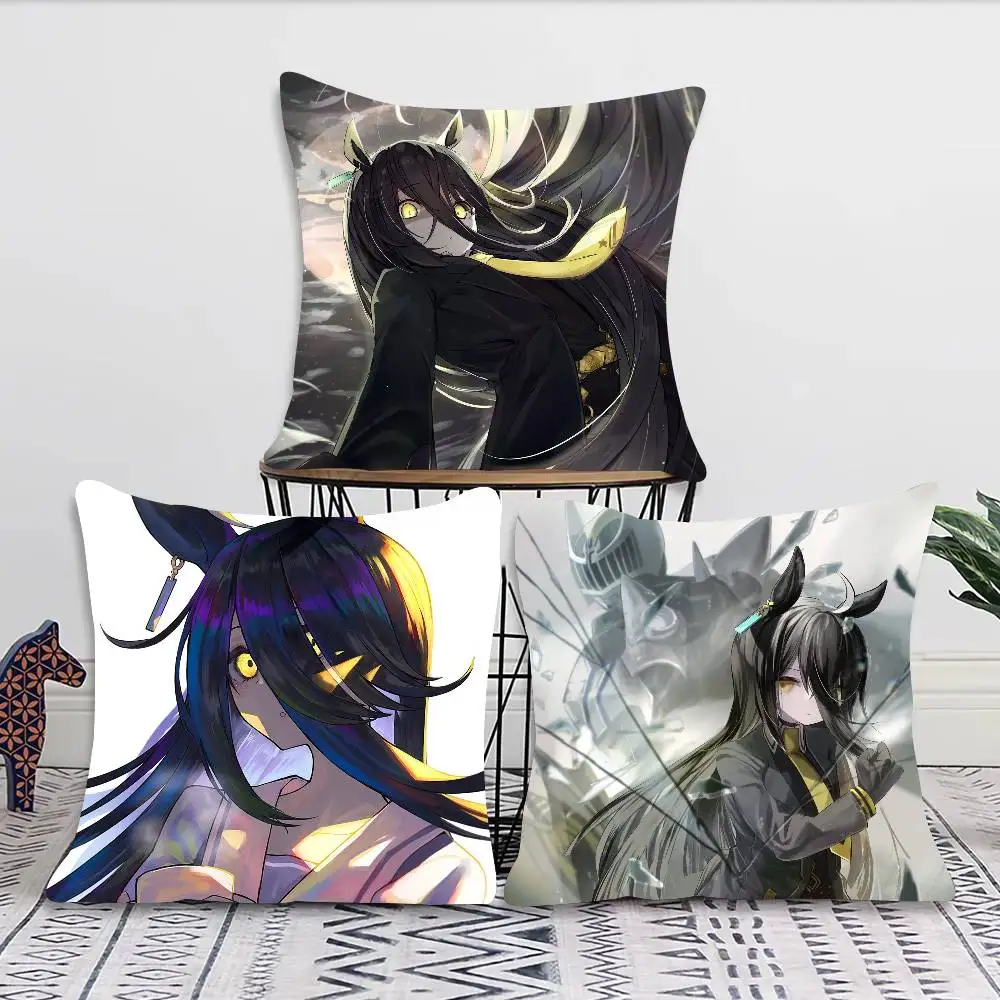 Manhattan Cafe Uma M-musume Anime Pillow Case Fashion Square Pillowcase Bedroom Sofa Room Ins Decoration Leisure