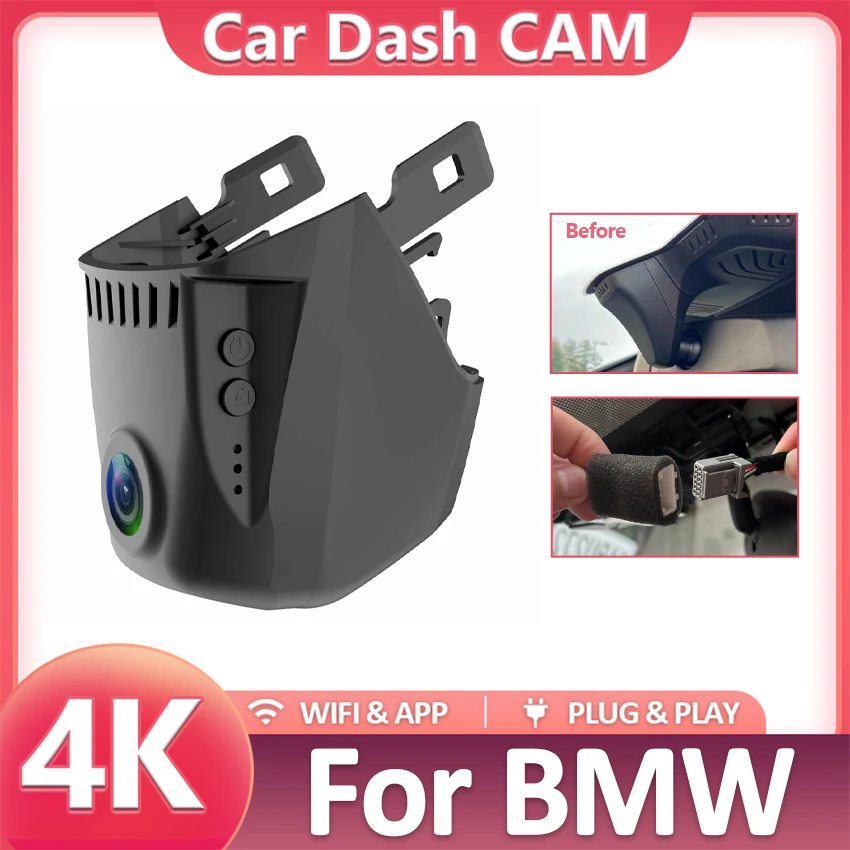 

Для BMW G30 G31 G38 G11 G12 G32 M5 F90 5 серии 530i 540i 520i 520d 530d 540d Wi-Fi Автомобильный видеорегистратор EDR Простая установка видеорегистратора 4K