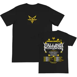 Falling in Reverse The Popular Mons Tour T-shirt Short Sleeve Cotton Summer Tshirts Hip Hop Streetwear Men Clothes Graphic Tees