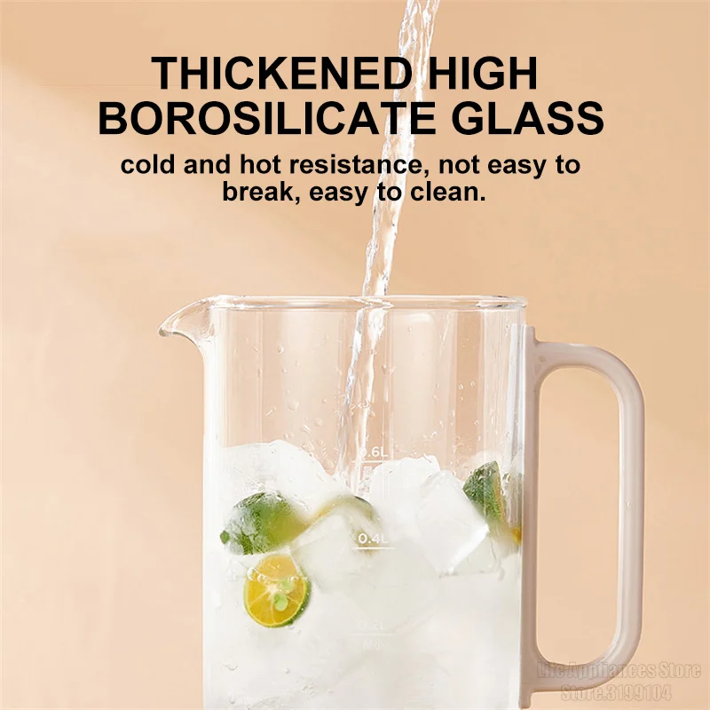 600ml Electric Kettle Household Multifunction Health Kettle Pot 3 Gears Temperature Adjustable Time Setting Flower Tea Dessert