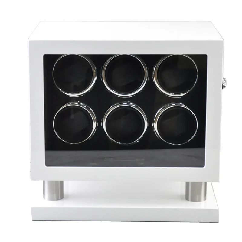 Anduyin6Table Shaking Watch Automatyczna mechaniczna nakręcarka do zegarków Pudełko do nawijania Pudełko na zegarek Obrotowa obudowa Obudowa rolki zegarka