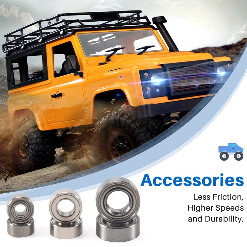 20Pcs Steel Ball Bearing Set for SCX24 90081 AXI00001 AXI00002 1/24 RC Crawler Car Spare Parts Accessories [bjve-Toy]