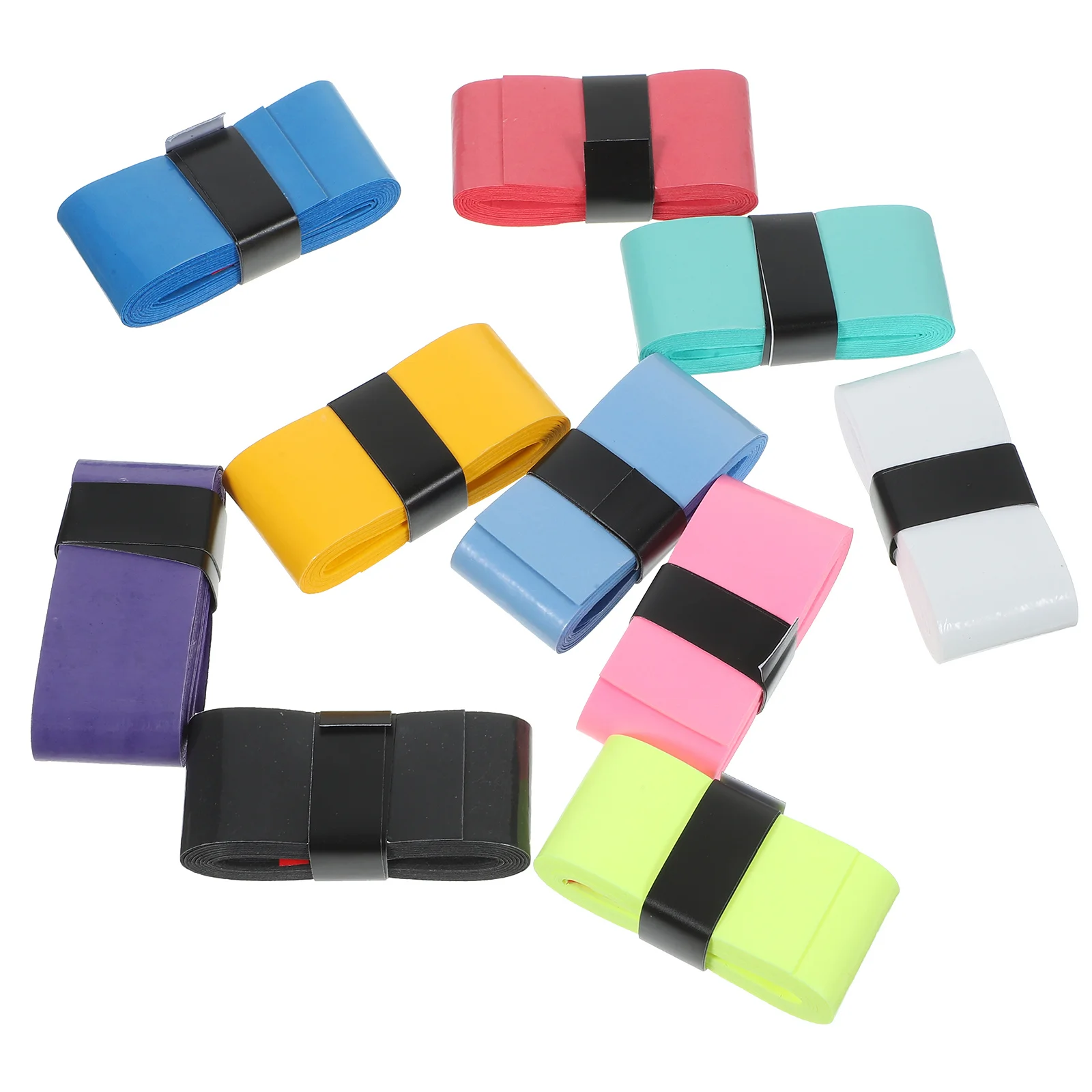 10 قطعة المضادة للانزلاق مضرب شريط لحام العصابة بولي Material المواد ماصة Overgrip الفرقة تنس الريشة مضرب بيسبول مقبض التفاف