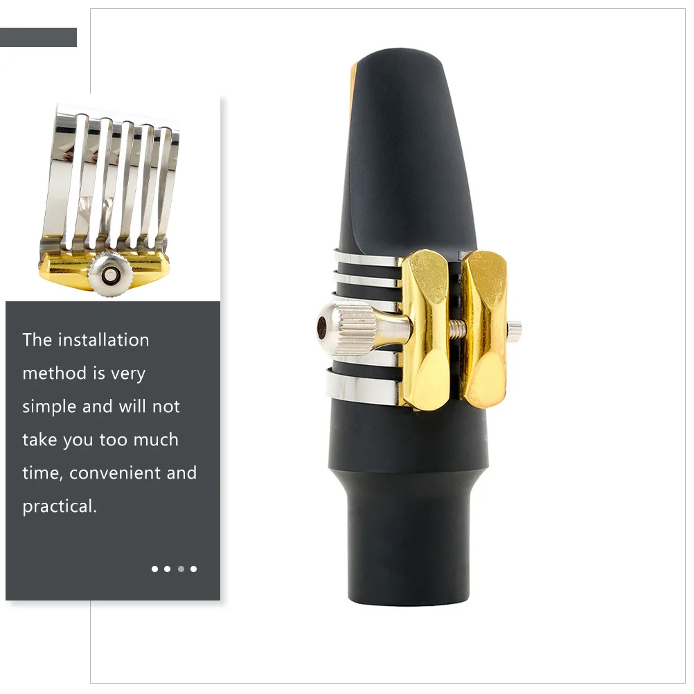 

Clamp Saxophone Clip Metal Fastener Musical Instrument Accessories Silver Supplies for