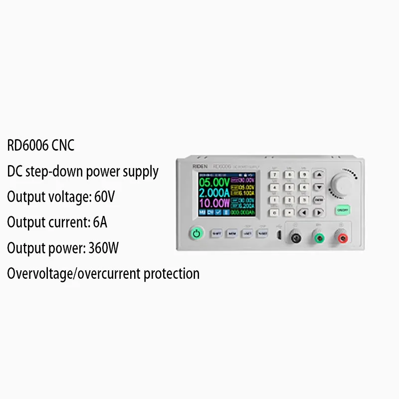 RD6006 RD6006W USB WiFi DC Tegangan Rendah Saat Ini Modul Suplai Daya Buck Konverter Dapat Disesuaikan Multimeter 60V 6A