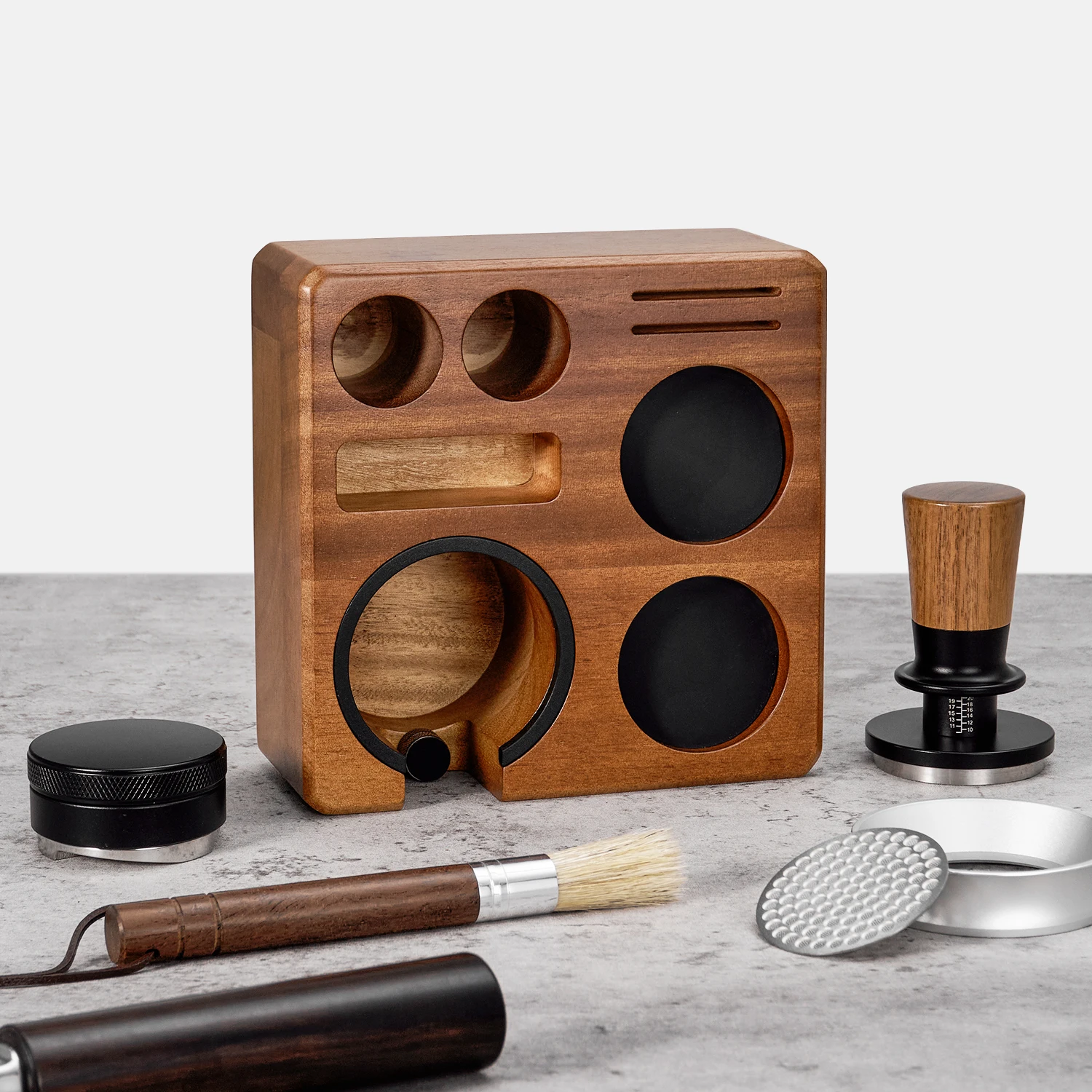 espresso-tamping-station-8-in-1-wooden-coffee-tamper-holder-organizer-natural-wood-espresso-tamper-mat-stand-fit-51-54-58mm