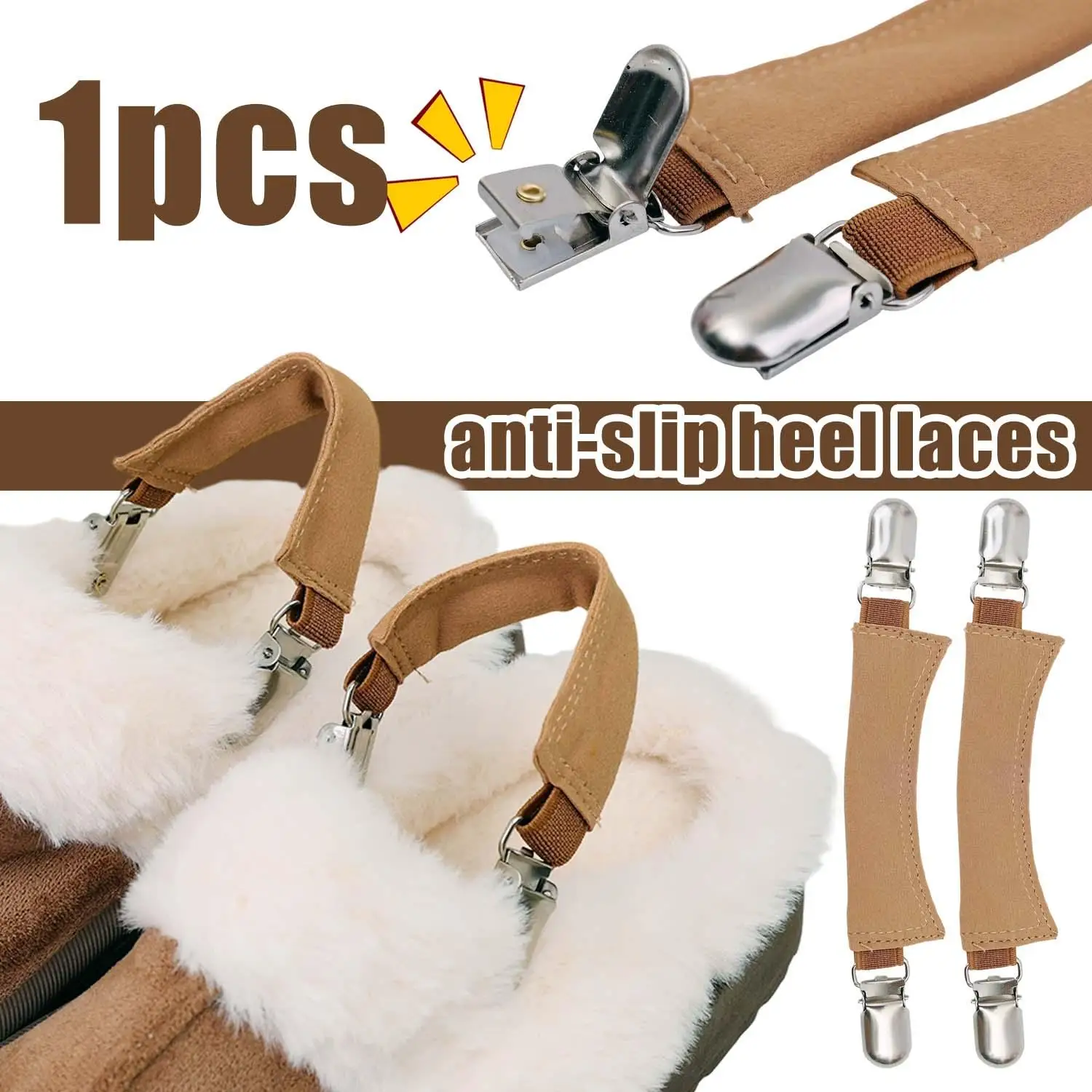 High Quality Anti-slip Boken Slippers Straps Anti-drop High Elasticity Elastic Heel Clip Easy To Use Fixed Buckle Shoe Clips