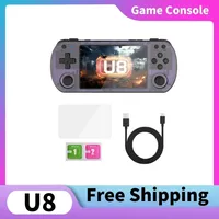 64G 128G U8 Retro Handheld Video Game Console Linux System 4.0-inch IPS Screen Portable Pocket Video Player Game Boy's Gift
