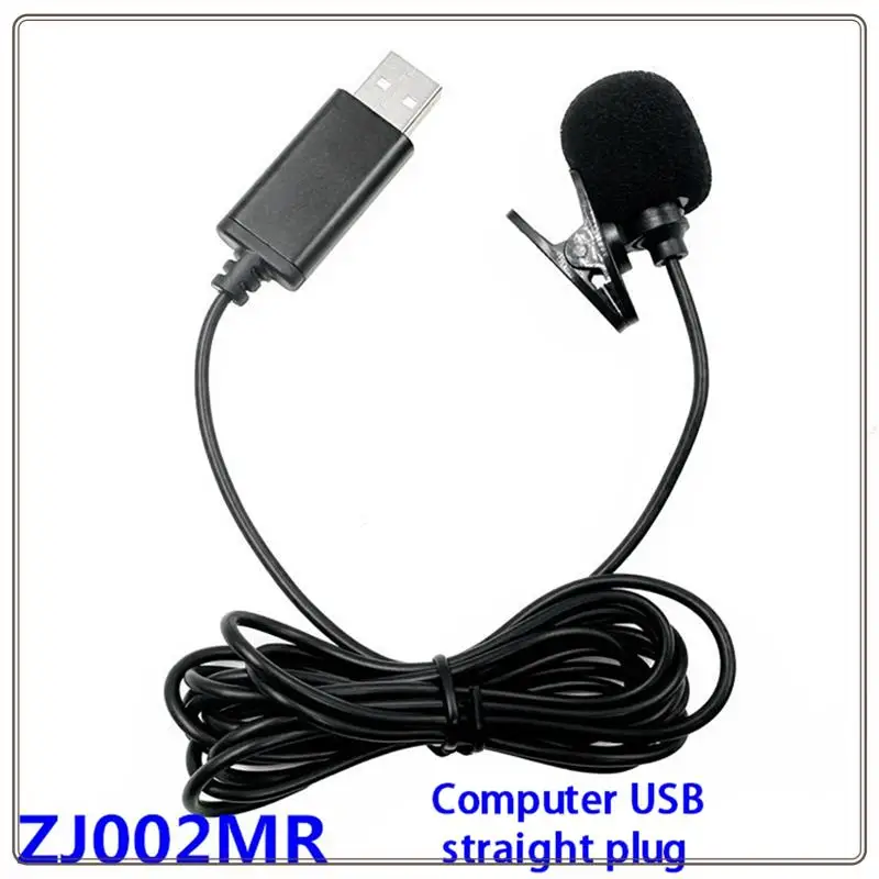 Reliable-USB Lavalier Lapel Microphone Omnidirectional Wired Clip-On Mic Hands Free Plug & Play For Computer PC Laptop 2M,USB La