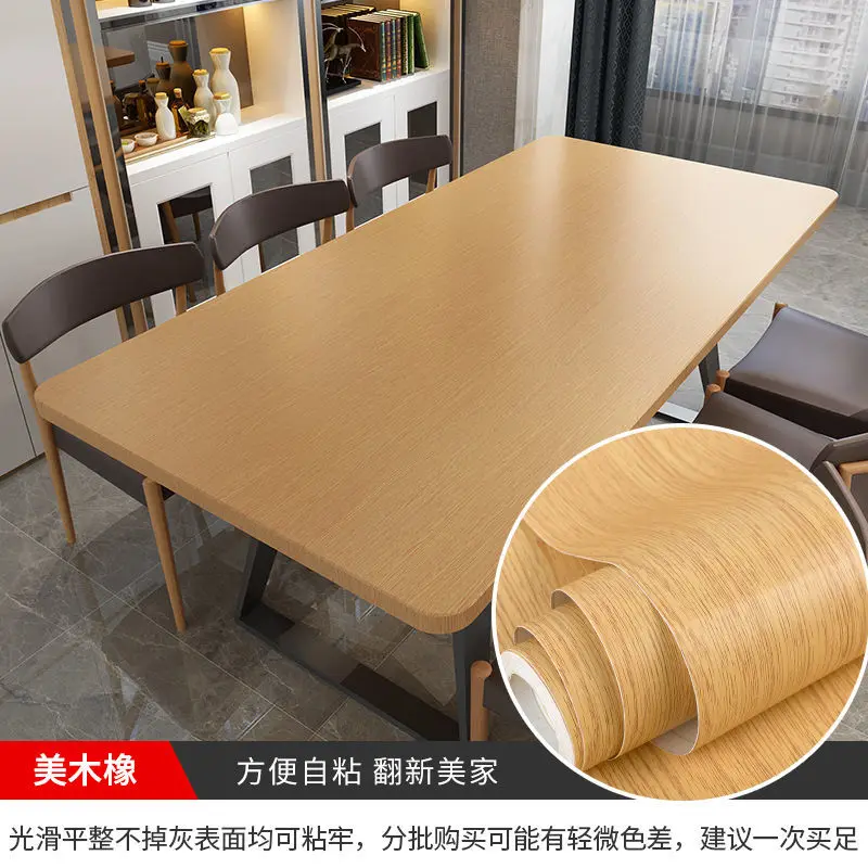 90cm Waterproof Wood Grain PVC Wallpaper Roll Self Adhesive Decor Contact Paper Doors Cabinet Desktop Modern Furniture Sticker