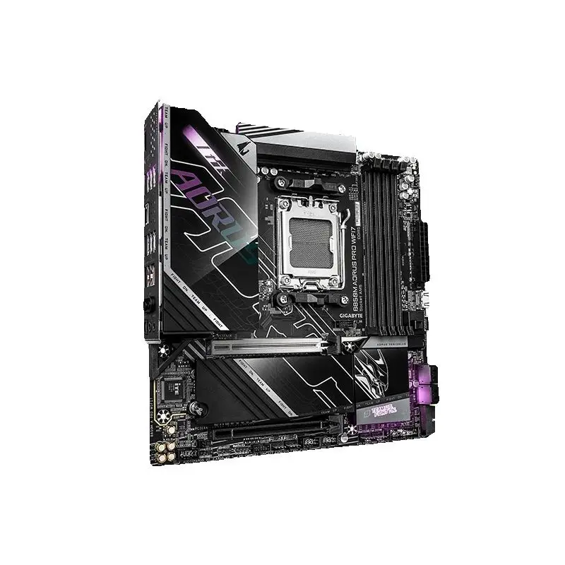 GIGABYTE New B850M AORUS PRO WIFI7 Supports Ryzen 9000 12+2+2 power supply Micro ATX AMD B850 Socket AM5 Motherboard view 4