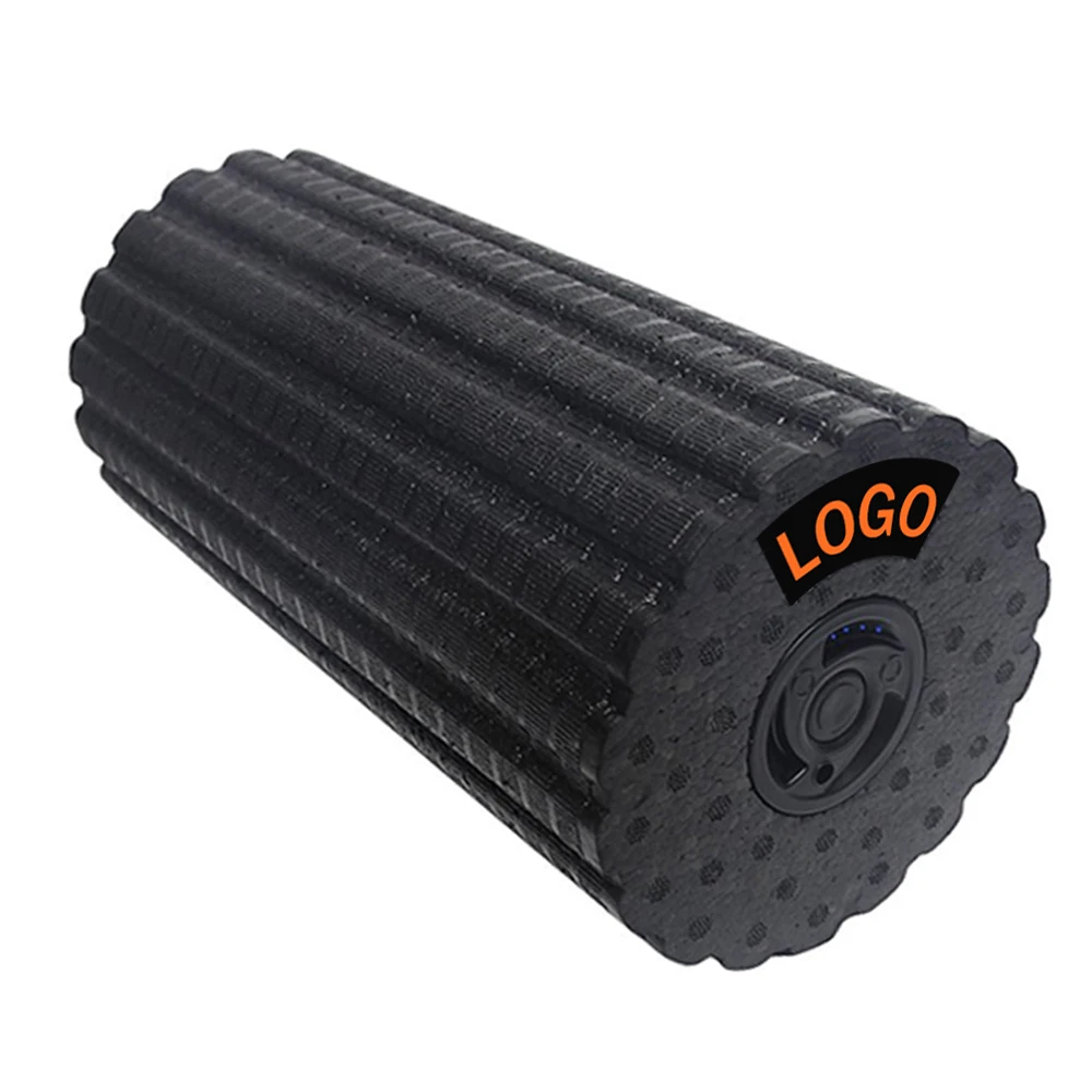 Custom Logo Fitness Pilates Yoga Foam Roller, Muscle Recovery Myofascial Release Vibrating  Foam Roller-