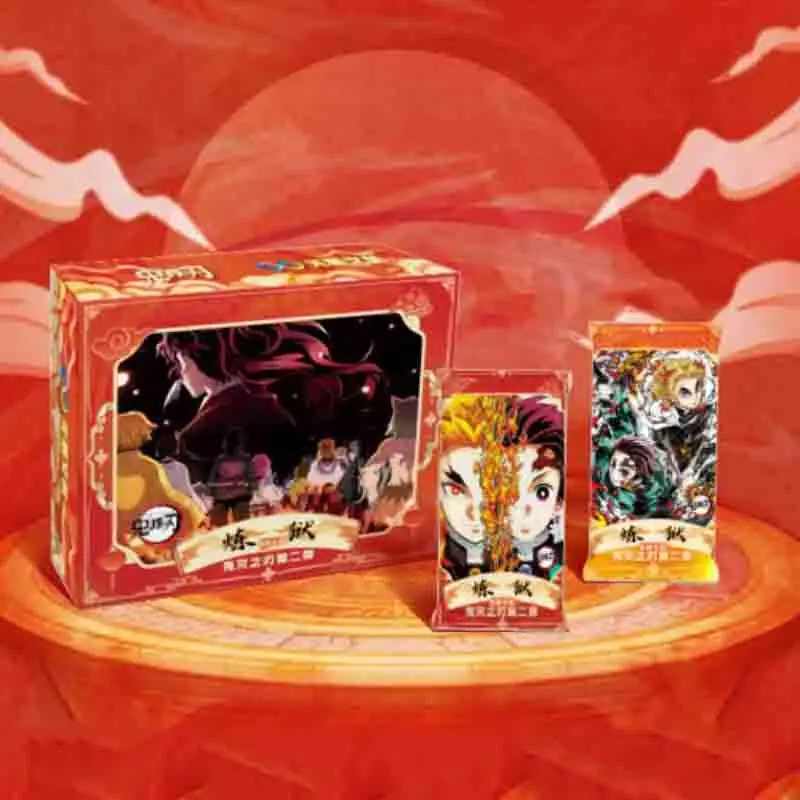 Demon Slayer Booster Box Case Purgatory Unlimited Cultural Creativity Rare Anime Collection Cards Board Game Toys Gifts