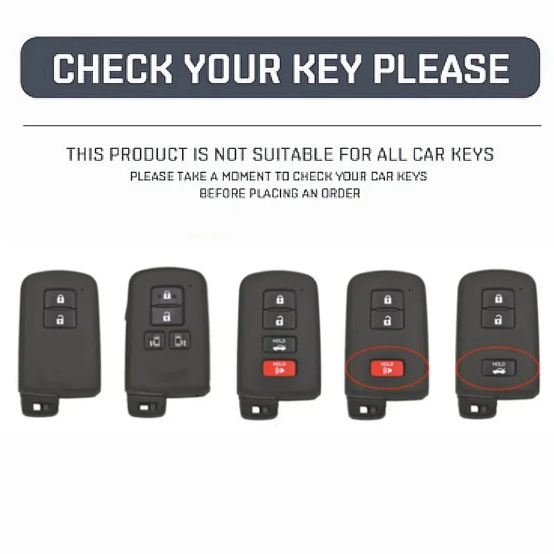 

Leather Car Remote Key Case Cover For Toyota Corolla Camry RAV4 Highlander Auris CHR Avalon Land Cruiser Protector Keychain