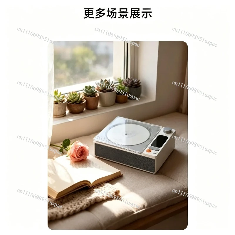 Vintage cd player screen portable speaker album all-in-one player Internet celebrity gift stereo
