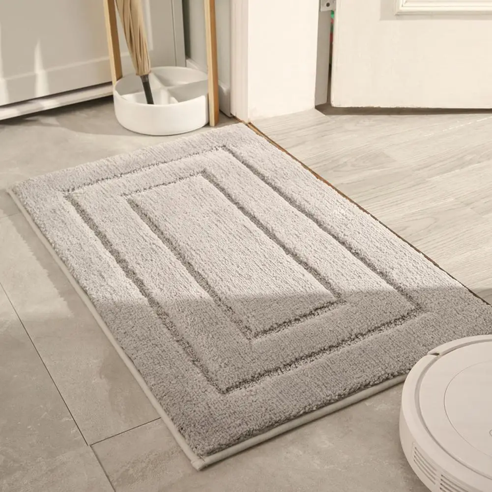 

NEW Bathroom Floor Mat Soft Comfortable Thickened Non-slip Super Absorbent Machine Washable Bath Mat Carpet