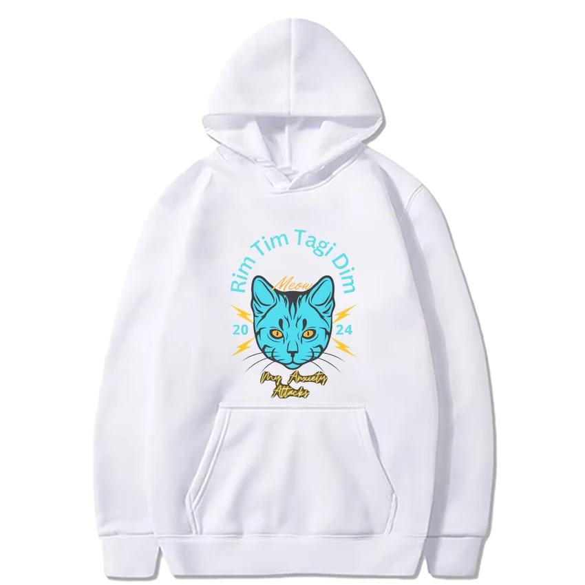 Bebê lasanha rim tim tagi dim Eurovision 2024 gráfico hoodie masculino feminino moda casual moletom unisex velo manga longa topos