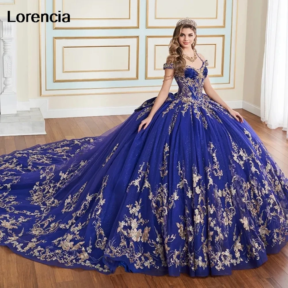 Vestido De quinceañera rosa rubor brillante personalizado, vestido De baile con apliques De encaje dorado, corsé con cuentas, dulce 16, Vestidos De 15 Años YQD987