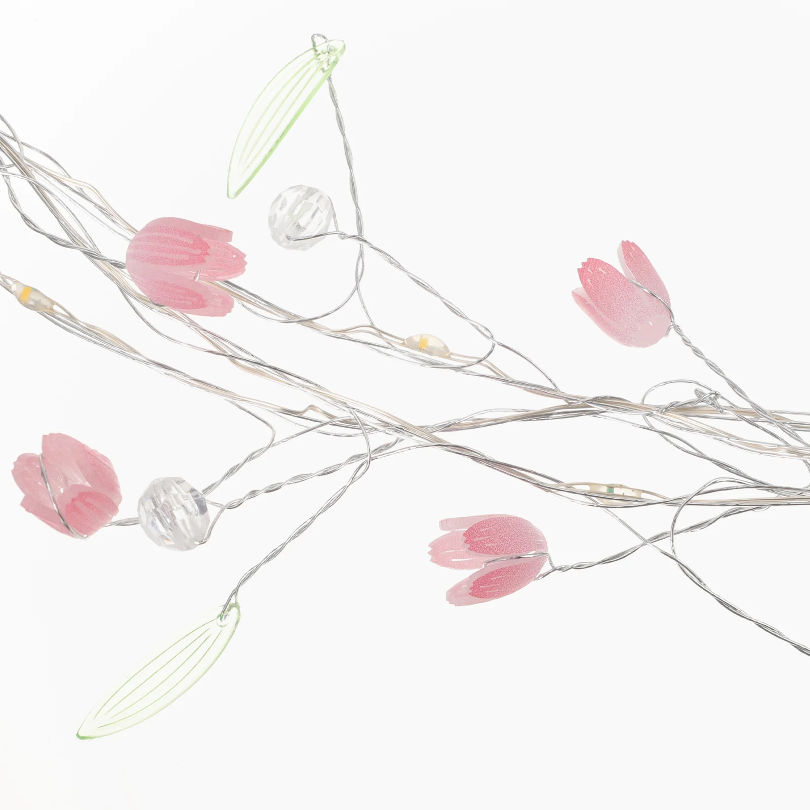 توليب سلسلة ضوء ديكور الأسلاك النحاسية أضواء الجنية للحزب داخلي في الهواء الطلق مهرجان الزفاف الديكور الجوف التدريجي المعادن