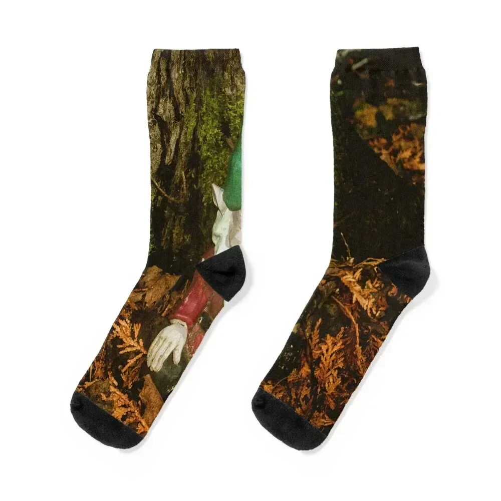 

A happy lawn gnome Socks retro cool Sports Lots Socks Girl Men's