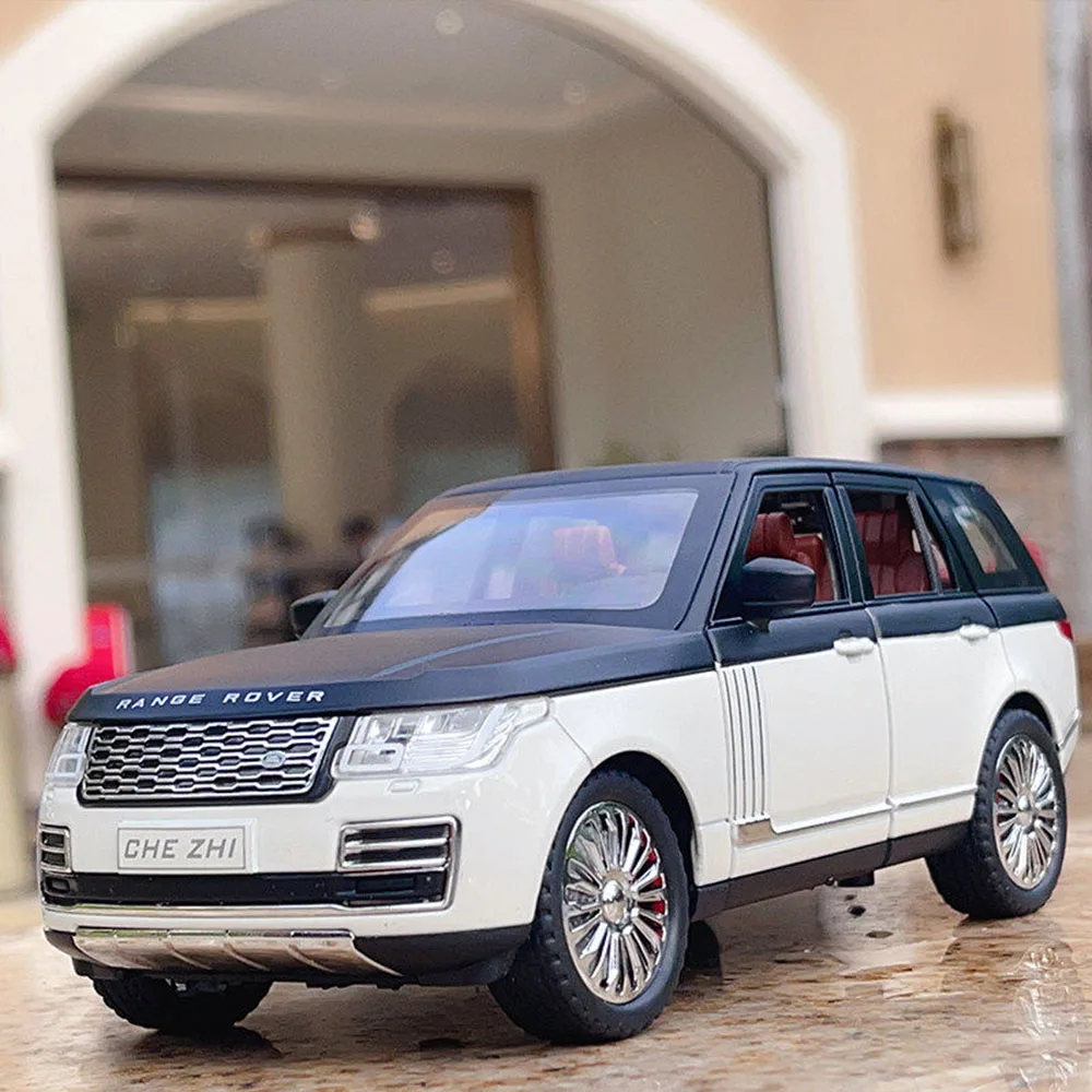 

1:24 Range Rover Defender Toys Mode Alloy Diecast Car Doors Opened Front Wheel Steering Pull Back Miniature Cars Exquisite Gifts