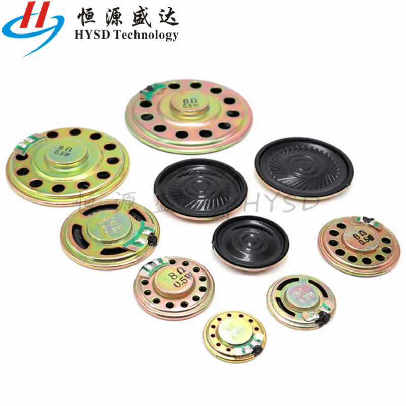 10pcs/lot New Ultra-thin speaker 8ohms 1 watt 1W 8R 8Ω speaker Diameter 25MM 26MM 2.6CM thickness 5MM