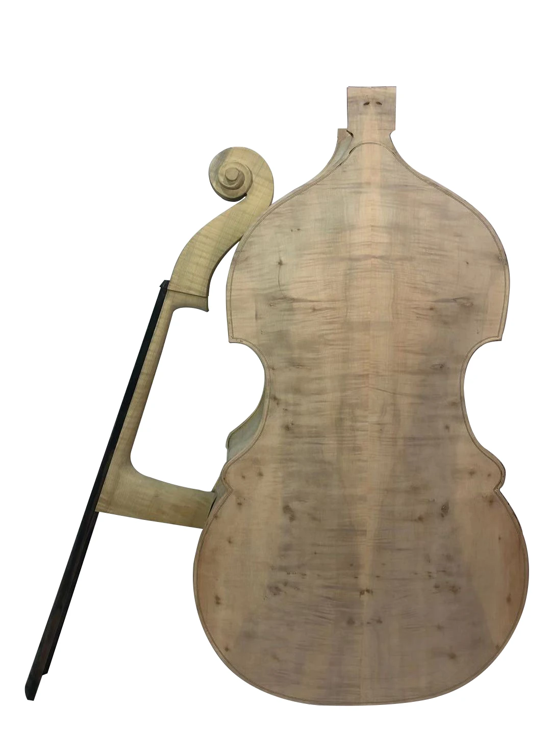 Special-Shaped upright Bass Body, New 3, 4, Not Complete the Special Shaped Hand-made maple back, spruce top