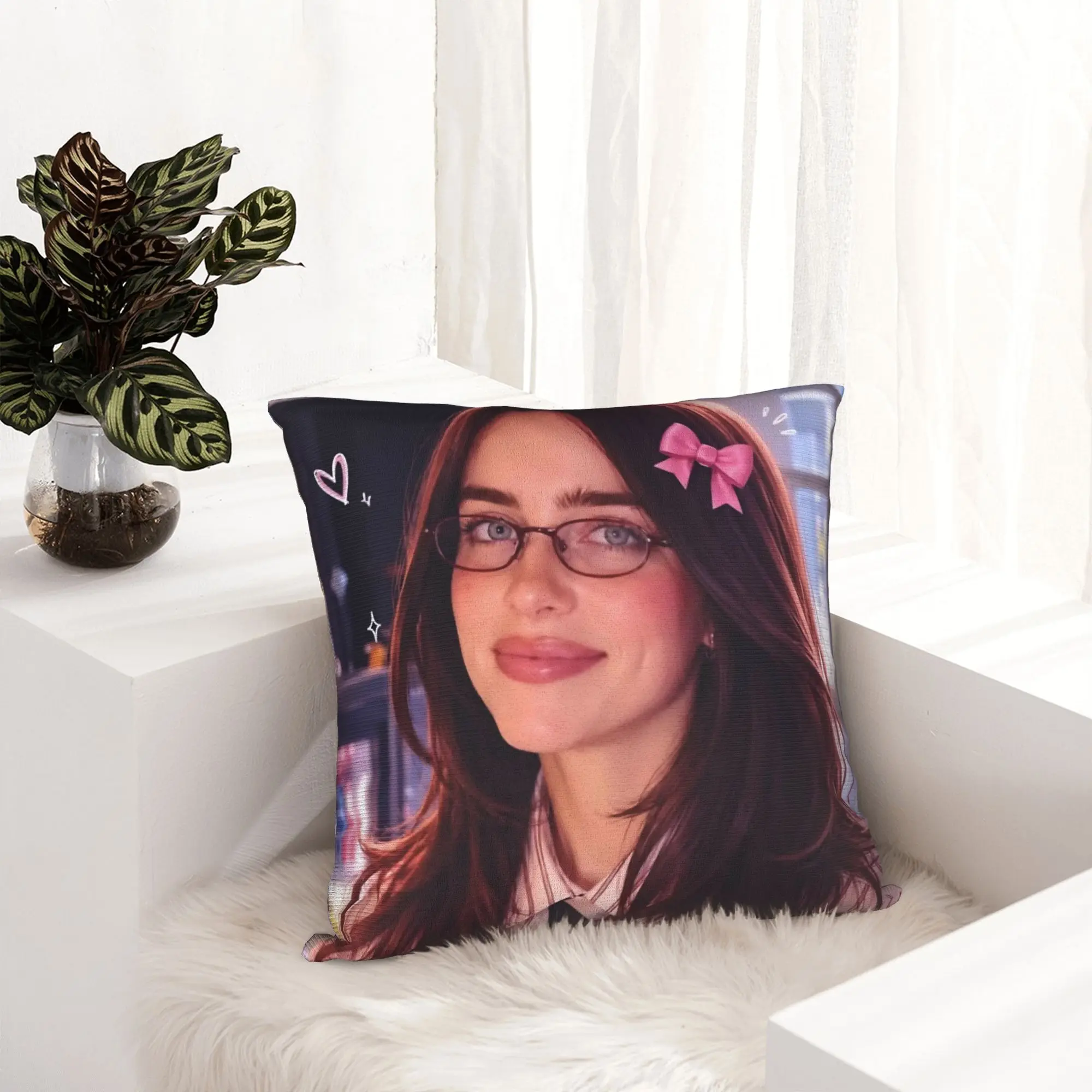 Popular Singer B-Billies Pillowcase Soft Polyester Cushion Cover Decorative  Pillow Case Cover Bed Drop Shipping 40*40cm