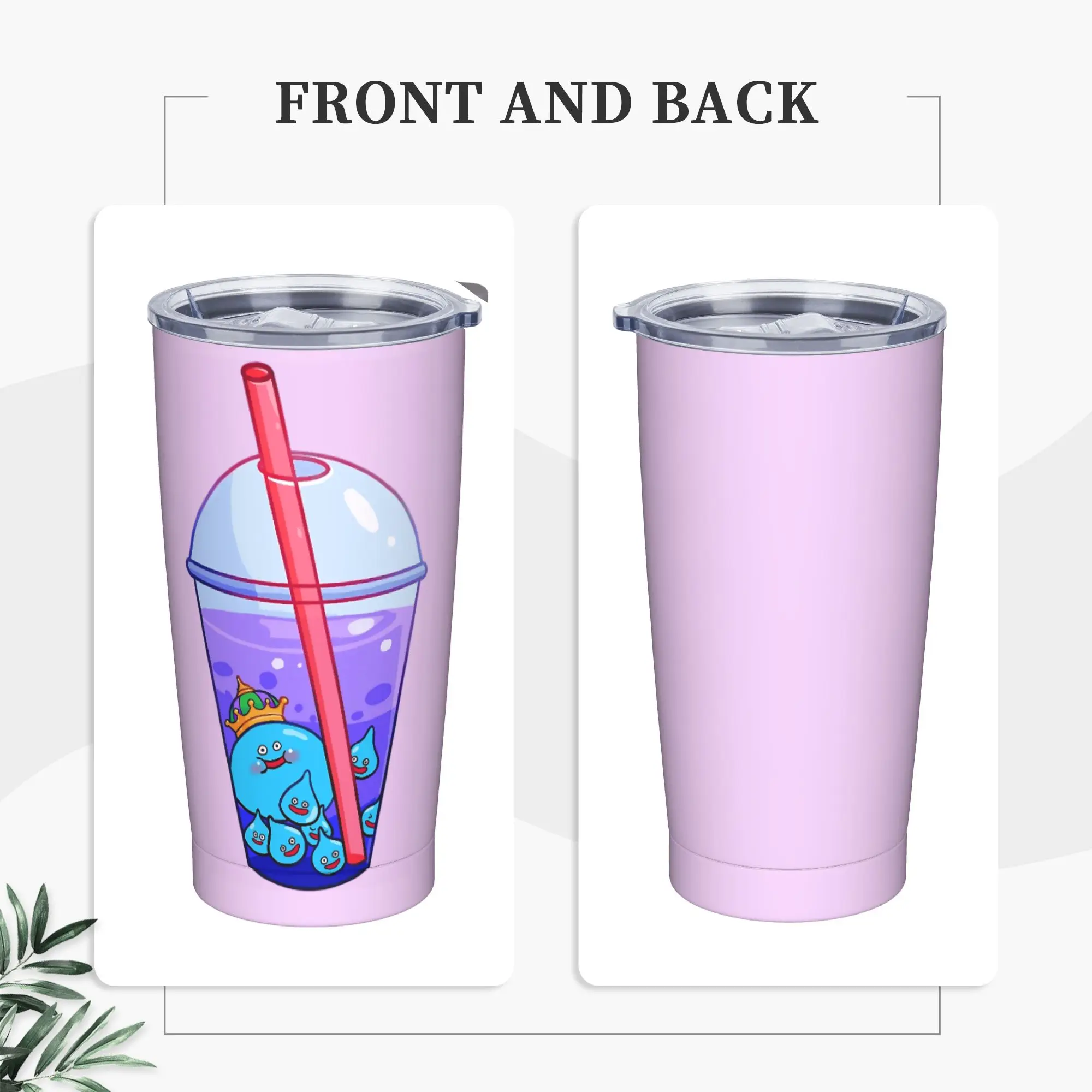 

Stainless Steel Tumbler D-Dragon Quest Slime Mugs Cup With Straws Tea Beach Hot Drinks Water Bottle Insulated Coffee Mug