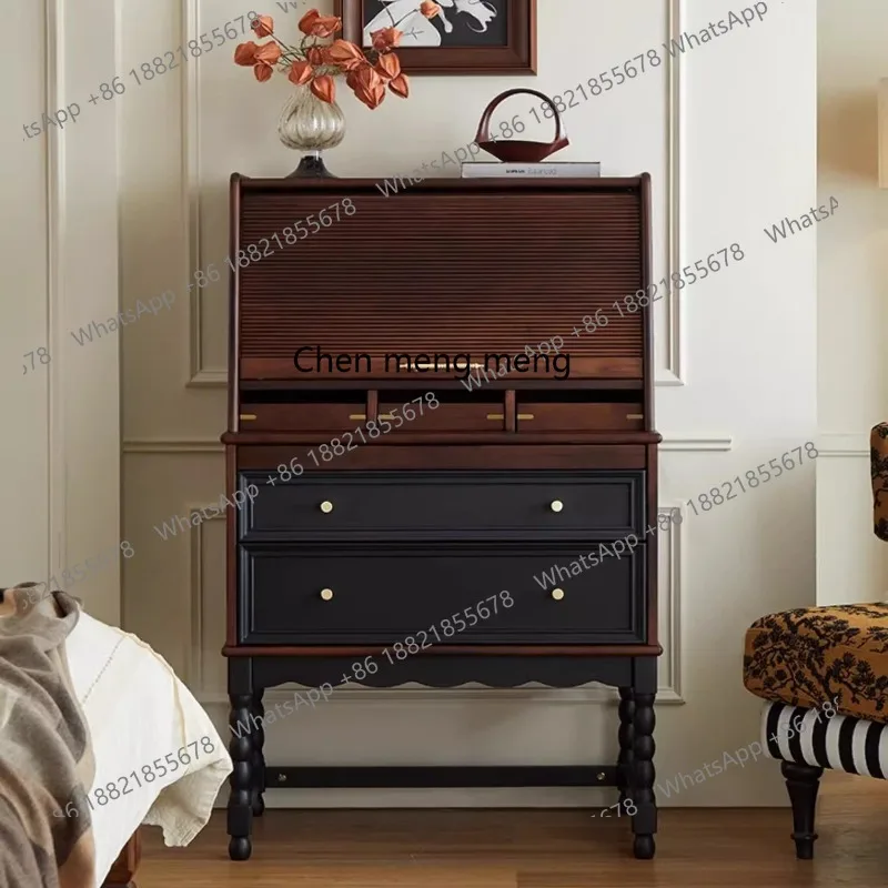 

Dresser, studio, dressing table, small apartment bedroom, French retro solid wood dressing table