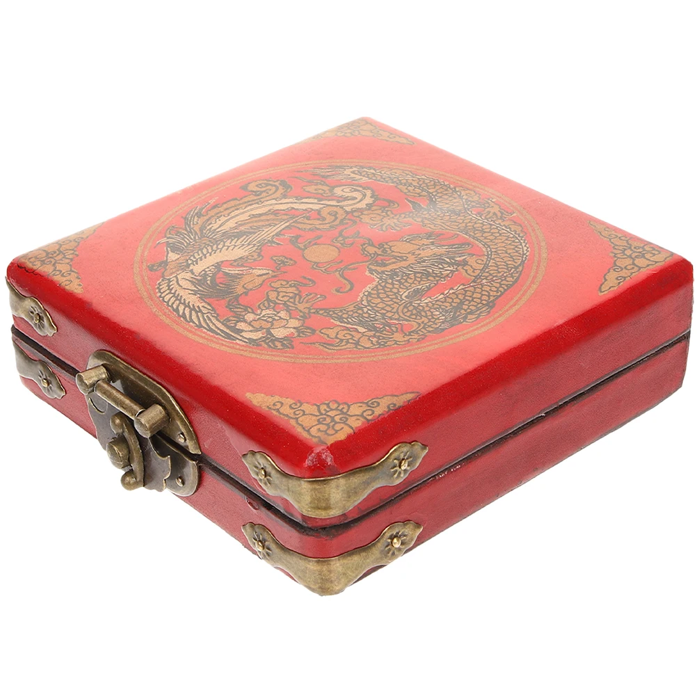 Jewelry 8CM Retro Wooden Keepsake Boxes Lid Wooden Jewelry Box For Women Storage Small Treasure ChestVintage