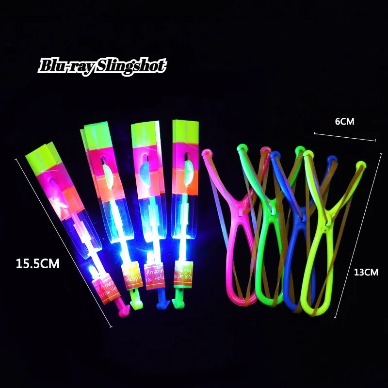 متوهجة مقلاع السهام متوهجة السيف اللعب في الهواء الطلق وامض تحلق الجنية لعبة أطفال الخيزران اليعسوب شارع كشك لعبة