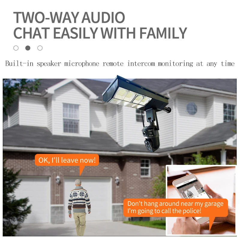 Wifi Solar Outdoor Camera Night Vision Weatherproof Cloud Data Storage Low Power Human Motion Tracking Two Way Talk Camera