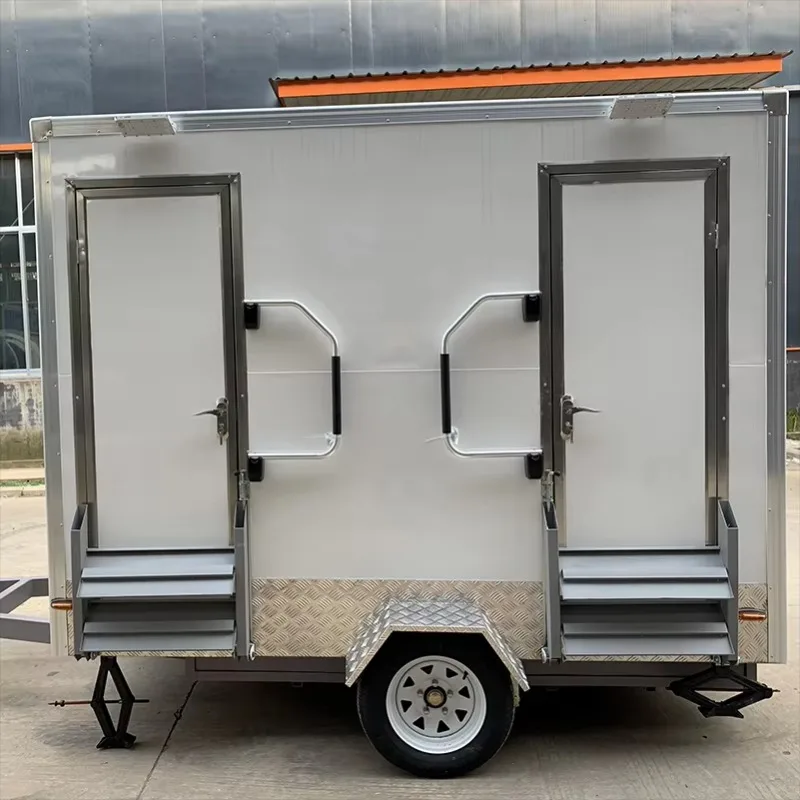 Customized Portable Toilet Needs Style Wheel Container Public Venues Restrooms Shower Soundproof Travel Trailer Mobile Toilet
