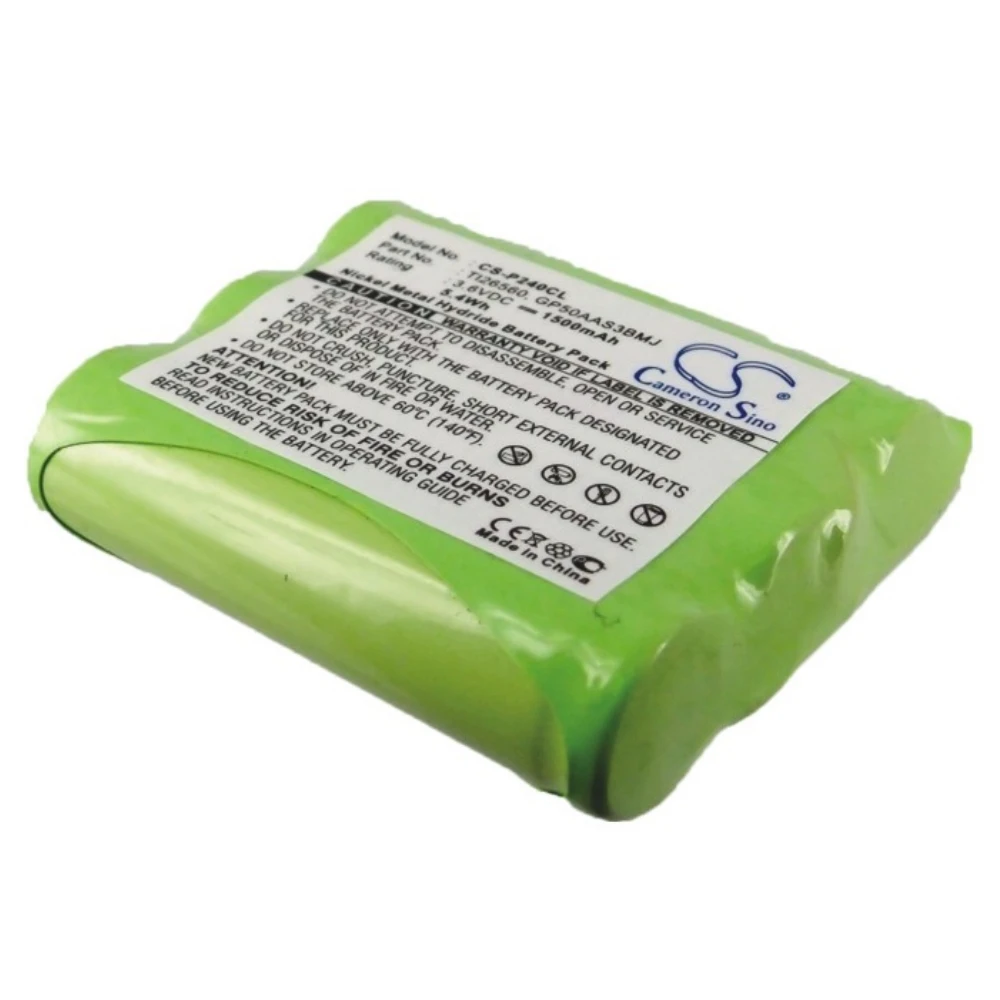 

Ni-MH Cordless Phone Battery for Casio, 3.6V, 1500mAh, Compatible Models: 1350, 3201010, 3201012, 3201014, TC930, TC945, TC950