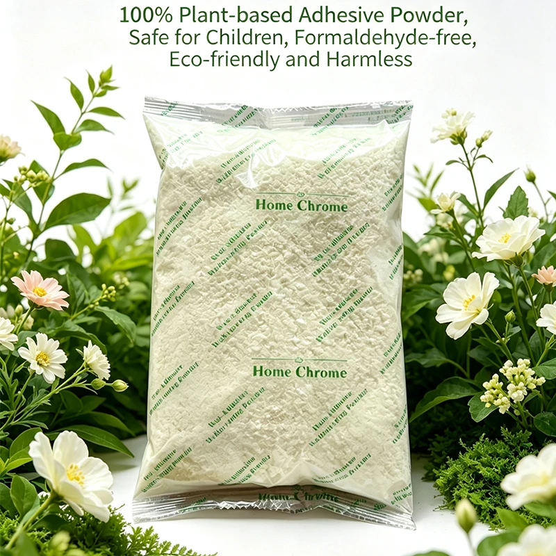 200g Quick Dissolve Rice Glue Powder Wall Mural Adhesive Strong Sticky Dry Fast Wallpaper Glue Powder For Home Wall Decoration view 2